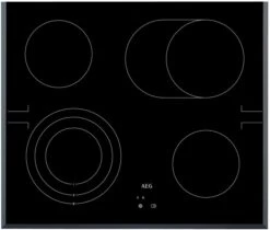 AEG HE604070FB Glaskeramikfeld Facetten-Glasschliff