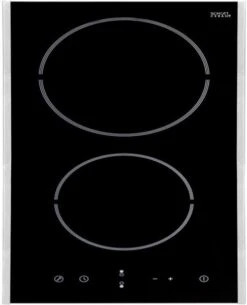 Exquisit EKC 301-3 R Autark-Glaskeramikfeld Edelstahl/Facette