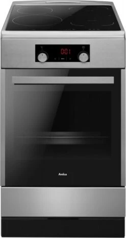 Amica SHI 905 150 E Stand-Elektroherd Mit Induktionsfeld Edelstahl / A