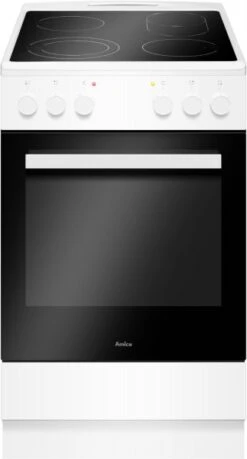 Amica SHC 903 021 W Elektroherd Mit Glaskeramikfeld Weiß / A