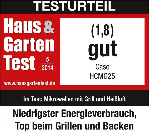 Caso HCMG 25 Kombi-Mikrowelle Edelstahl – Bild 3