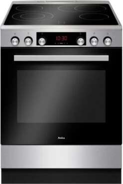 Amica SHCX 913 100 E Elektroherd Mit Glaskeramikfeld Edelstahl / A