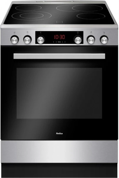 Amica SHCX 913 100 E Elektroherd Mit Glaskeramikfeld Edelstahl / A