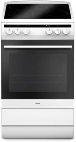 Amica SHC 11553 W Elektroherd Mit Glaskeramikfeld Weiß / A