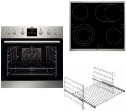 AEG HF23M40S3R Herdset Bestehend Aus EPS33102ZM + HE604070XB + TR1LFV Edelstahl + Edelstahl / A+