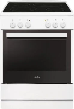 Amica SHC 914 111 W Elektroherd Mit Glaskeramikfeld Weiß / A