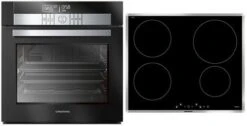 Grundig Edition 70 Herdset Mit Induktionskochfeld Schwarz + Edelstahl / A+