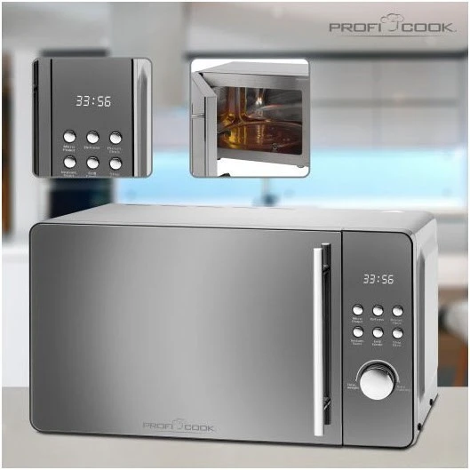 ProfiCook PC-MWG 1175 Kombi-Mikrowelle Silber 5 ProfiCook PC-MWG 1175 Kombi-Mikrowelle Silber – Bild 5