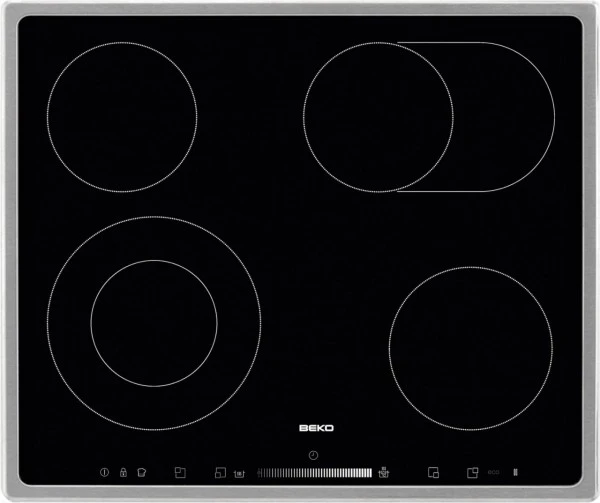 Beko HIC 64503 TX Autark-Glaskeramikfeld Edelstahl 1 Beko HIC 64503 TX Autark-Glaskeramikfeld Edelstahl