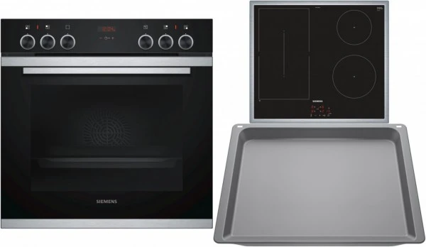 Siemens EQ211DA0EU Herdset Mit Induktionskochfeld Bestehend Aus HE213ABS1 + EM645CSB5E + HZ532000 Edelstahl 1 Siemens EQ211DA0EU Herdset Mit Induktionskochfeld Bestehend Aus HE213ABS1 + EM645CSB5E + HZ532000 Edelstahl