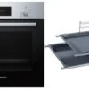 Bosch HBF133GR0 Einbaubackofen Bestehend Aus HBF133BR0 + HEZ438201 Edelstahl / A