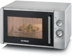Severin MW 7772 Stand-Solo-Mikrowelle Silber