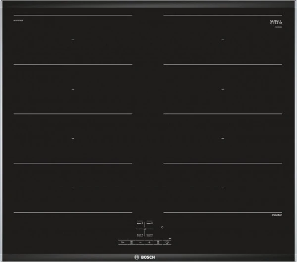 Bosch NXX675CB1E Glaskeramik-Induktions-Kochfeld Edelstahl/ Komfort-Profil