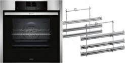 NEFF BMK5523CS Einbaubackofen Bestehend Aus B55CS22N0K + Z12TF36X0 Edelstahl / A+