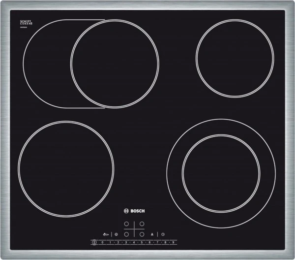 Bosch PKN645F17 Autark-Glaskeramikfeld Edelstahl