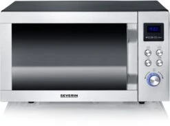 Severin MW 7777 Kombi-Mikrowelle Edelstahl/schwarz