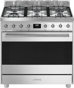 Smeg C9GMXD9-1 Gas-Kombi-Standherd Edelstahl / A