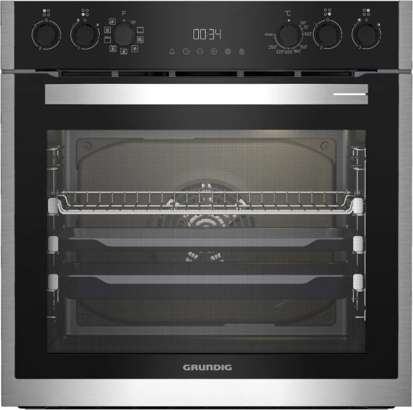 Grundig GEHM 19310 B Herdset Glas Schwarz/edelstahl + Edelstahl / A+ – Bild 3