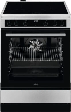 AEG CIB6641BBM Stand-Elektroherd Mit Induktionsfeld Edelstahl / A
