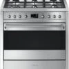 Smeg A1D-9 Gas-Kombi-Standherd Edelstahl/cleansteel / A+