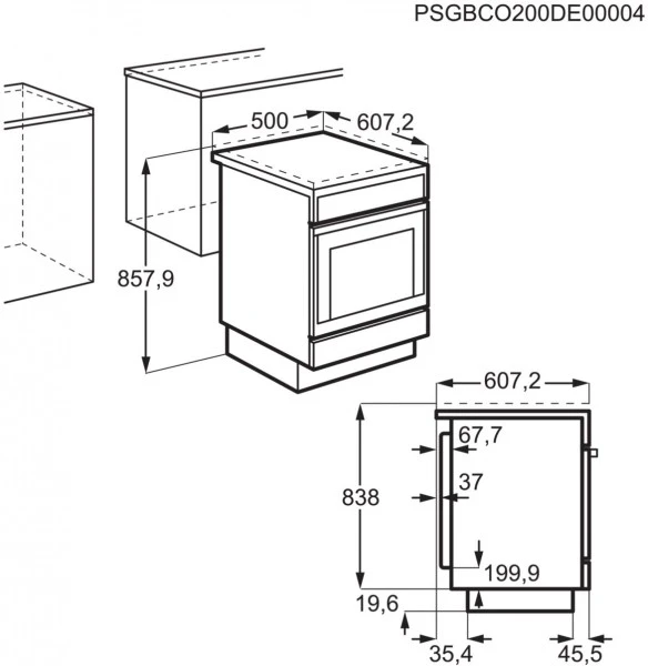 AEG CCB54483BW Elektroherd Mit Glaskeramikfeld Weiß / A – Bild 5