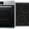 Bosch HND411LS61 Herdset Bestehend Aus HEA513BS2 + NKN645GA1E Edelstahl + Edelstahl / A