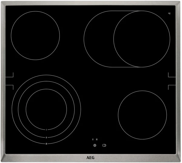 AEG HE604070XB Glaskeramikfeld Edelstahl
