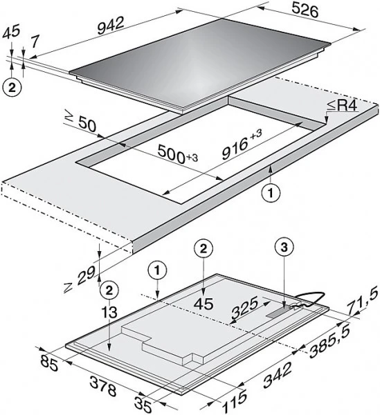 Miele KM 6669 Induktionskochfeld Edelstahl – Bild 3