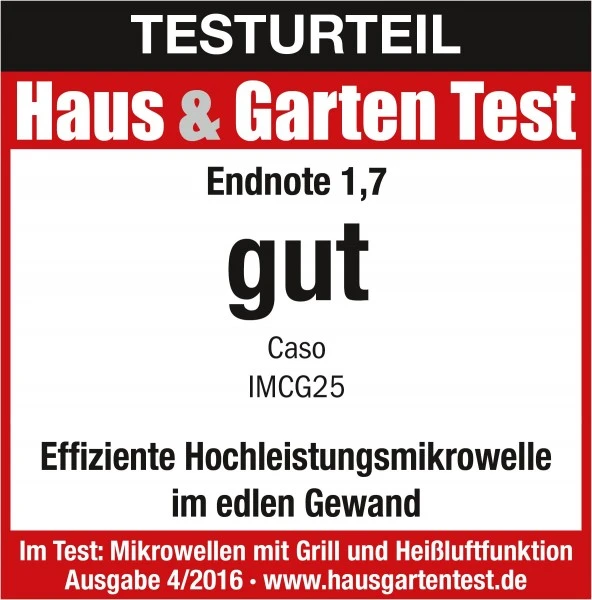 Caso IMCG 25 Kombi-Mikrowelle Schwarz/alu 4 Caso IMCG 25 Kombi-Mikrowelle Schwarz/alu – Bild 4