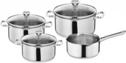 Tefal A705A8 Duetto Topfset 7-teilig Kochuntensil Edelstahl