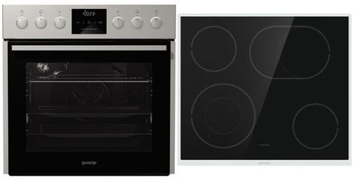 Gorenje Gourmet Set Umluft EU Herdset Bestehend Aus BC635E20X + ECD643BX Edelstahl + Edelstahl / A 1 Gorenje Gourmet Set Umluft EU Herdset Bestehend Aus BC635E20X + ECD643BX Edelstahl + Edelstahl / A