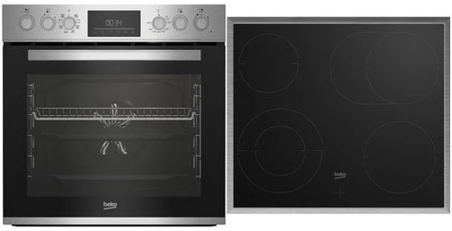 Beko BBUM12321X Herdset Edelstahl + Edelstahl / A 1 Beko BBUM12321X Herdset Edelstahl + Edelstahl / A