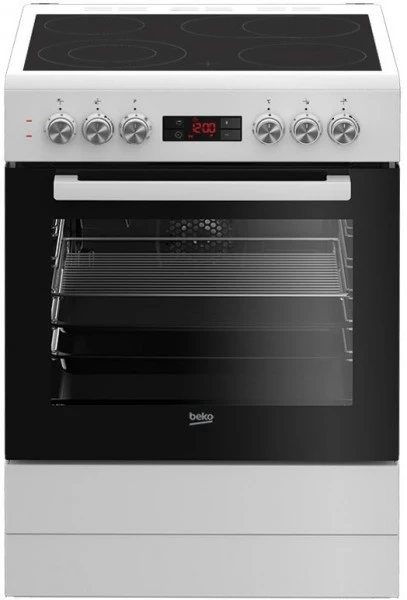 Beko FSM 67320 GWS Elektroherd Mit Glaskeramikfeld Weiß / A 1 Beko FSM 67320 GWS Elektroherd Mit Glaskeramikfeld Weiß / A