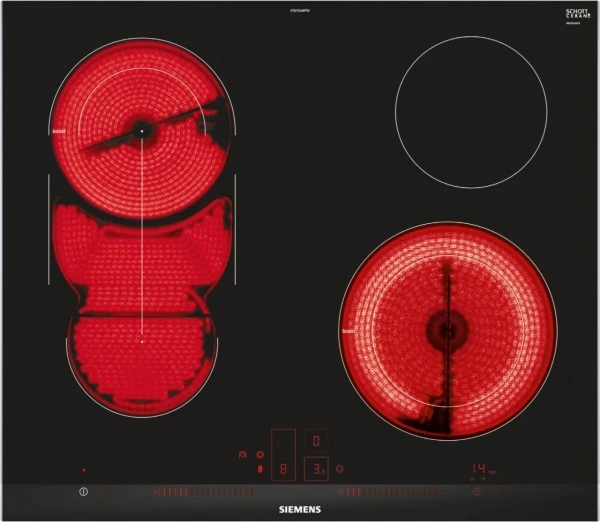 Siemens ET675LMP1D Autark-Glaskeramikfeld Edelstahl/Facette