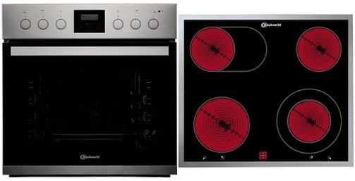 Bauknecht HEKO Speed Hydro Herdset Edelstahl + Edelstahl / A