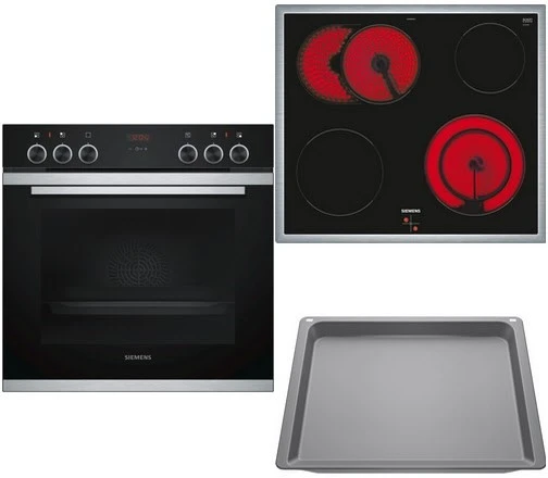 Siemens EQ211KA1EU Herdset HE213ABS0 + EA64RGNA1E + HZ532000 Edelstahl + Edelstahl / A