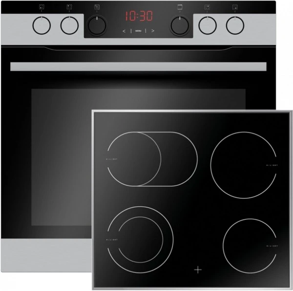 Amica EHC 933 600 E Herdset Edelstahl + Edelstahl / A