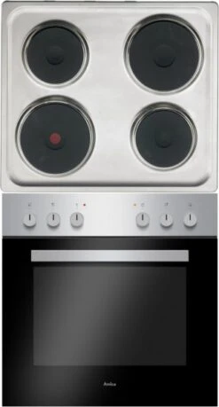 Amica EHE 932 000 E Herdset Edelstahl + Edelstahl / A