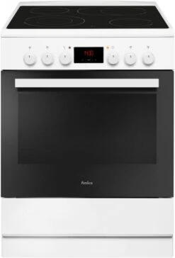 Amica SHC 913 001 W Elektroherd Mit Glaskeramikfeld Weiß / A