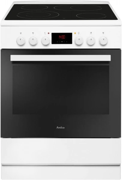 Amica SHC 913 001 W Elektroherd Mit Glaskeramikfeld Weiß / A 1 Amica SHC 913 001 W Elektroherd Mit Glaskeramikfeld Weiß / A
