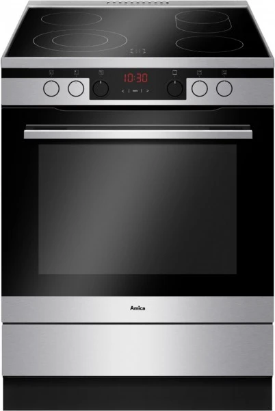 Amica SHCX 914 110 E Elektroherd Mit Glaskeramikfeld Edelstahl / A