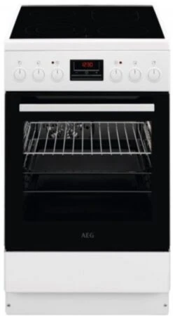 AEG CCB54483BW Elektroherd Mit Glaskeramikfeld Weiß / A