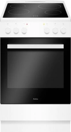 Amica SHC 903 031 W Elektroherd Mit Glaskeramikfeld Weiß / A