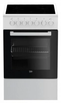 Beko FSM 57100 GW Elektroherd Mit Glaskeramikfeld Weiß / A