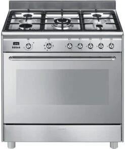 Smeg SCD90MFX9-1 Gas-Kombi-Standherd Edelstahl / A