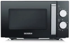 Severin MW 7761 Solo-Mikrowelle Schwarz/edelstahl