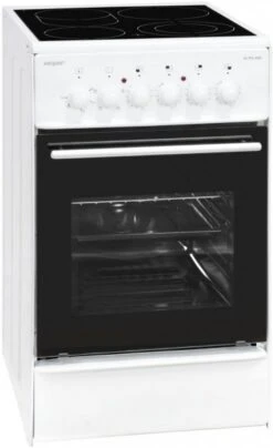 Exquisit ECM 5-4 BZ Elektroherd Mit Glaskeramikfeld Weiß / A