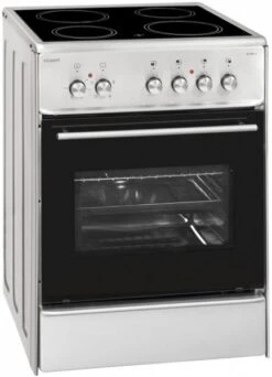 Exquisit ECM 6-4 Elektroherd Mit Glaskeramikfeld Edelstahl / A