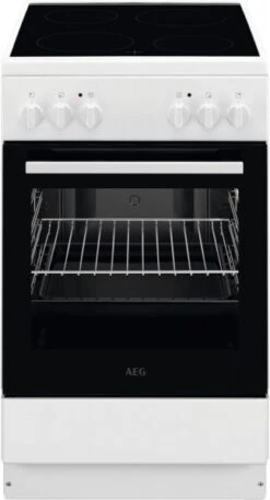 AEG CCB50080BW Elektroherd Mit Glaskeramikfeld Weiß / A